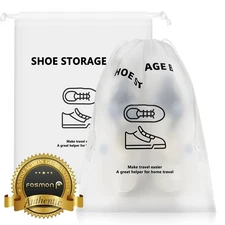Fosmon Shoe Bags for Travel, Drawstring Shoe Bag Organizer, Travel Shoe Bags