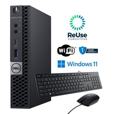Dell OptiPlex 7070 Micro, Intel 9th Gen CPU, Up To 32GB DDR4, Up To 1TB NVMe