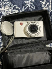 Leica D-LUX 2 Silver 8.6MP Compact Digital Camera Tested Working NO CHARGER RARE