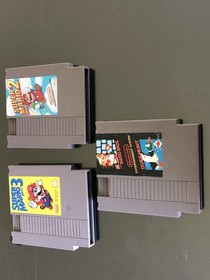 NINTENDO NES Console System Bundle Games Super Mario 1 2 3 Polished Original PIN