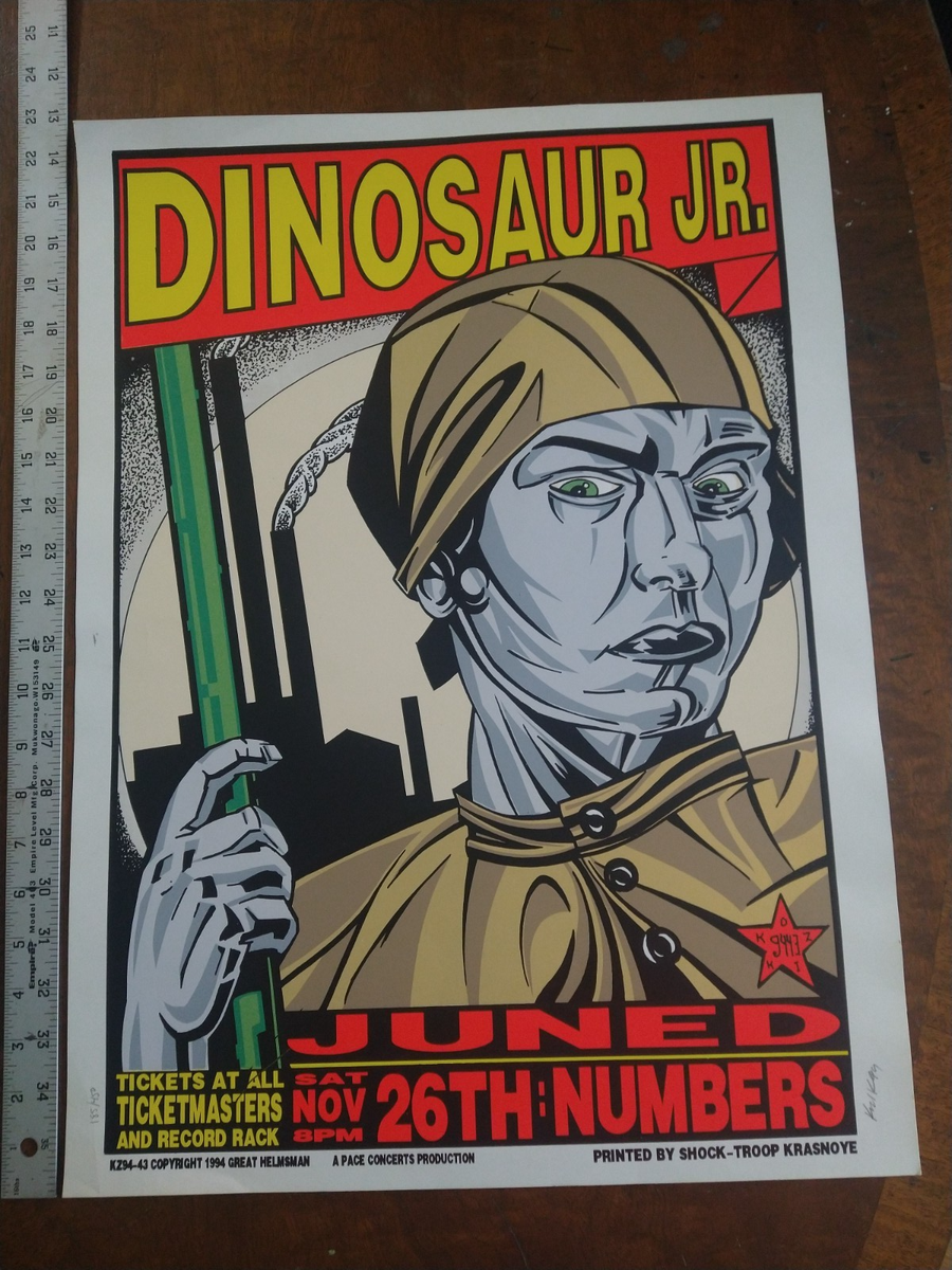 KZ94-43 Dinosaur Jr KOZIK Lithograph 1994 VINTAGE Alien Workshop