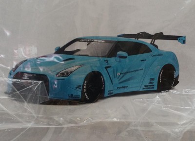 イグニッションモデル 1/43 LB-WORKS GT-R R35 ブルー Ignition Model 1/43 Lb-Works GT-R R35 Blue Diecast Car