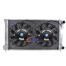 Aluminum Radiator+Fan for 1985-1992 Volkswagen Golf MK1 MK2 GTI 1.6L 1.8L