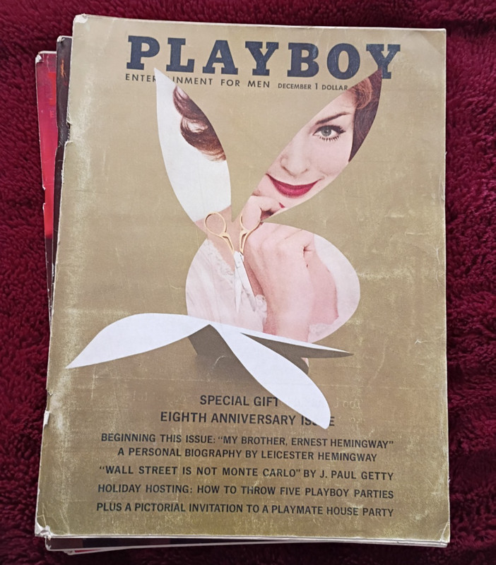 vintage play boy magazine 1960 Eighth anniversary issue