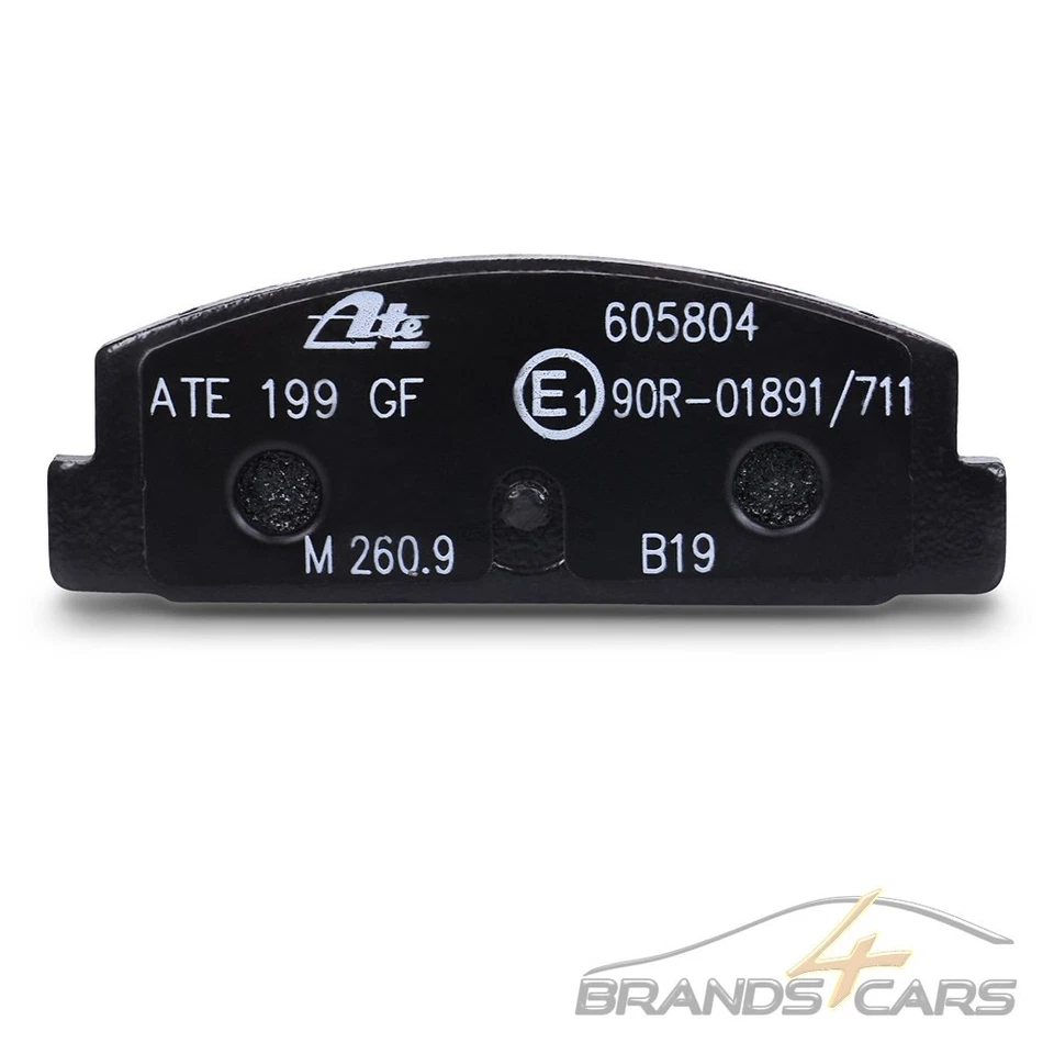 ATE BREMSBELÄGE BREMSKLÖTZE HINTEN FÜR MAZDA 323 F S BJ 6 GG GH GY GW PREMACY CP - Bild 2 von 4