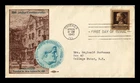 US COVER JANE ADDAMS FAMOUS AMERICANS FIRST DAY ISSUE HULL HOUSE FOUNDER