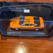 MINICHAMPS Lamborghini Urraco 1974 1/43 Orange Diecast Model, Unused, Vintage