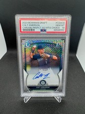2023 BOWMAN DRAFT CHROME PROSPECT AUTO HTA CHOICE COLT EMERSON /150 PSA 10