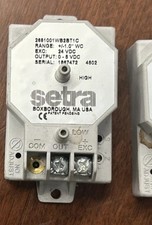 Setra Pressure Transducer; 1.0 WC; 24 VDC