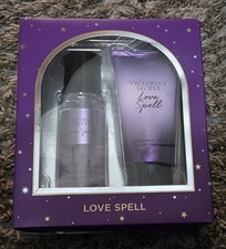 Victoria's Secret Love Spell Cherry Blossom  Fresh Peach Body Mist  Lotion Set