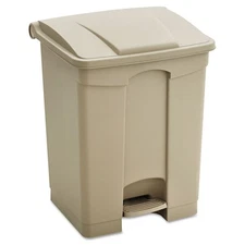 Step On Plastic Trash Can with Foot Pedal, 23 Gallon Garbage Can for Kitchen,...