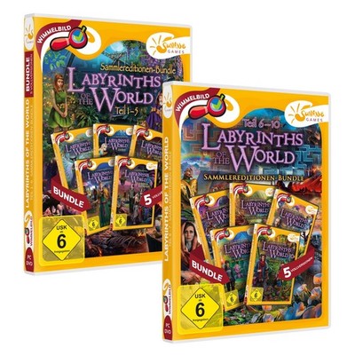 Labyrinths of the World 1 2 3 4 5 6 7 8 9 10 Wimmelbild PC Spiele Bundle NEU&OVP