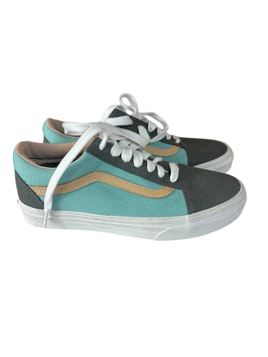 Grey and teal Vans mildly used Why You See Pink and White or Teal and Gray? Color Expert  main image 4