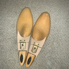 Vintage D. MacKay Co. N Y Adjustable Wooden Shoe Trees Stretchers Size 10C