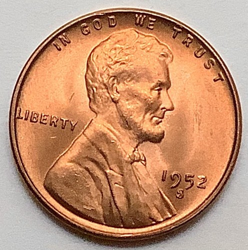 1952-S Uncirculated Red RD - Lincoln Wheat Cent ~ A419