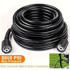 6M High Pressure Washer Hose 14mm Connect Cold Water Cleaner Replacement Pipe