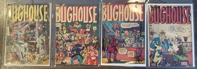4 X Bughouse Comic Book 1950s Farrell Publication Ajax Issues Satire C27#03