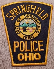 OH City of Springfield Ohio Police Shoulder Patch
