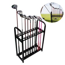 Golf Club Organizer 18-hole Golf Club Holder Rack Golf Club Ground Display Stand