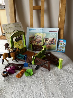 Spirit Riding Free PLAYMOBIL 9478 with Lucky, Spirit, Horse Stall  Instructions UK