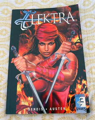 Elektra Scorpion Key TPB Marvel Knights Bendis 1st Print 2002 VG