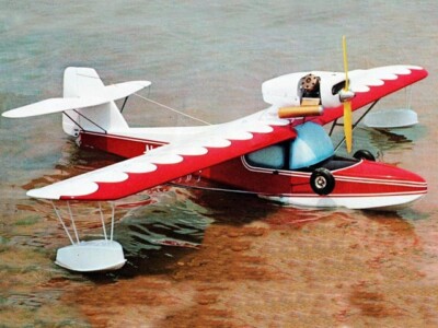 Anderson Kingfisher Seaplane 72'' WS RC Model Airplane Printed Plans &Templates