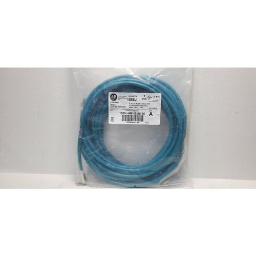 1585J-M8HBJM-15 AB RJ45 STR TO STR PATCHCORD Ethernet Media NEW US Free Tax - Afbeelding 7 van 7