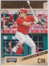 2019 Playoff Gold #17 Scooter Gennett RC