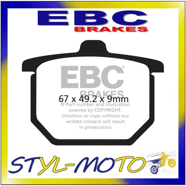 FA031 BeläGe Organisch Aramid Hinten EBC Honda CB 750 F 1979-1982-image