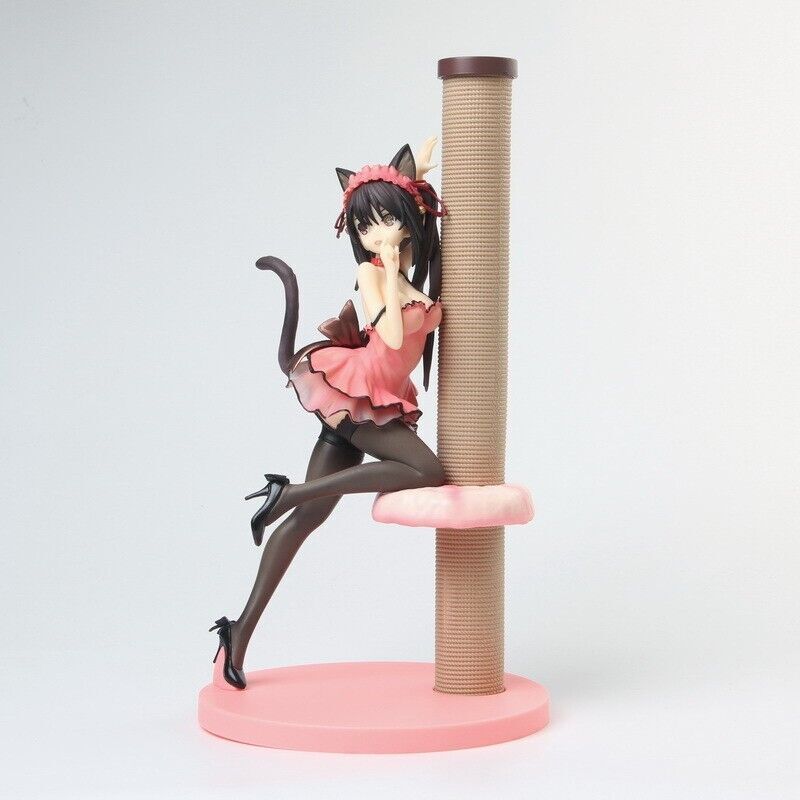 Anime DATE A LIVE Tokisaki Kurumi Lingerie cat ears PVC Action
