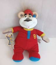 1999 Mattel Bedtime Bubba Talking 8" Plush Bear Rubber Face With Tags Works