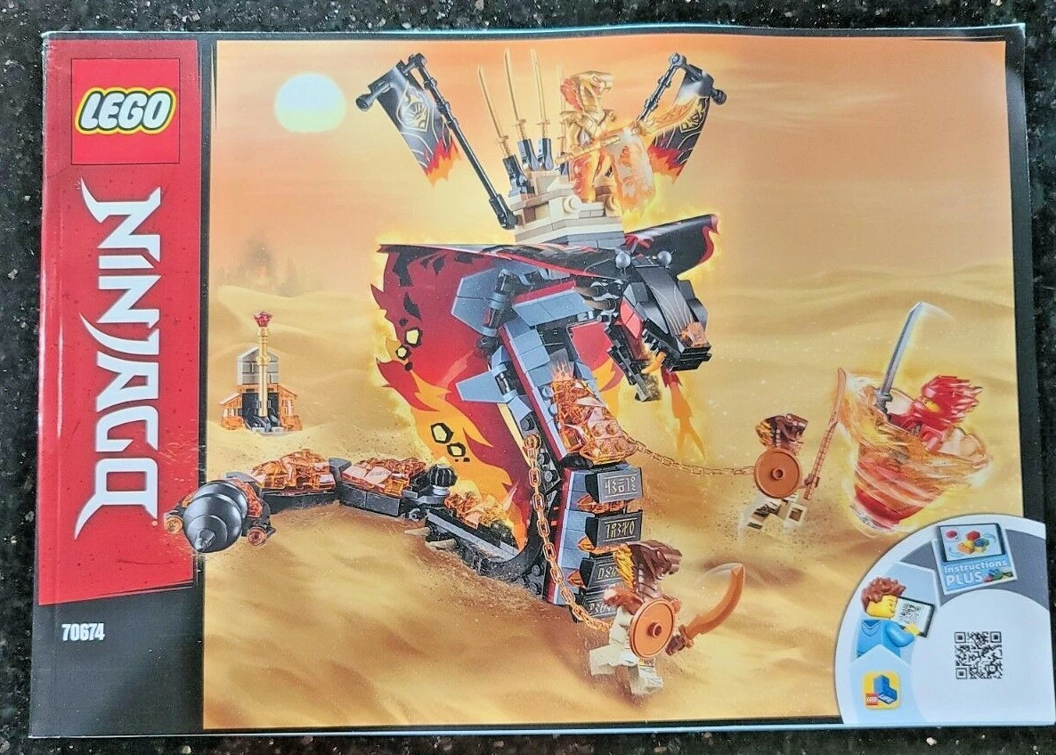 Lego Star Wars 70674 Ninjago Fire Fang Manual Build Instructions Only | eBay