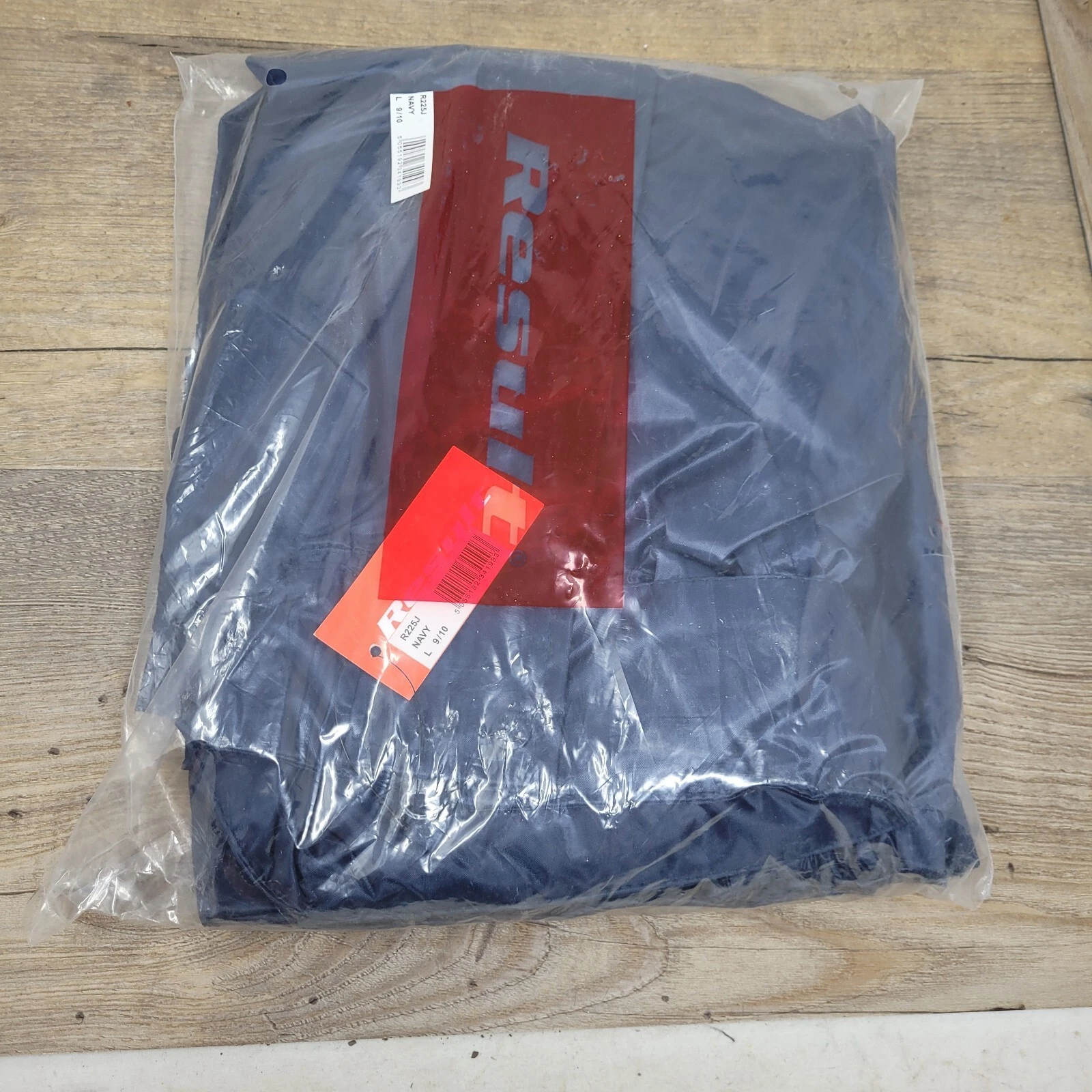 Result Unisex Childrens Navy Waterproof Rain Jacket R225J Size L BNWT