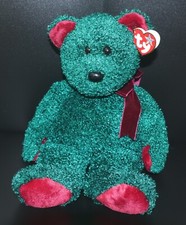 TY BEANIE BUDDY PLUSH "2001 HOLIDAY TEDDY" 14" NEW W/TAG RETIRED BB509