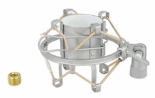 Rockville ROCKSHOCK Silver Studio Condenser Microphone Metal Shock Mount w/Foam