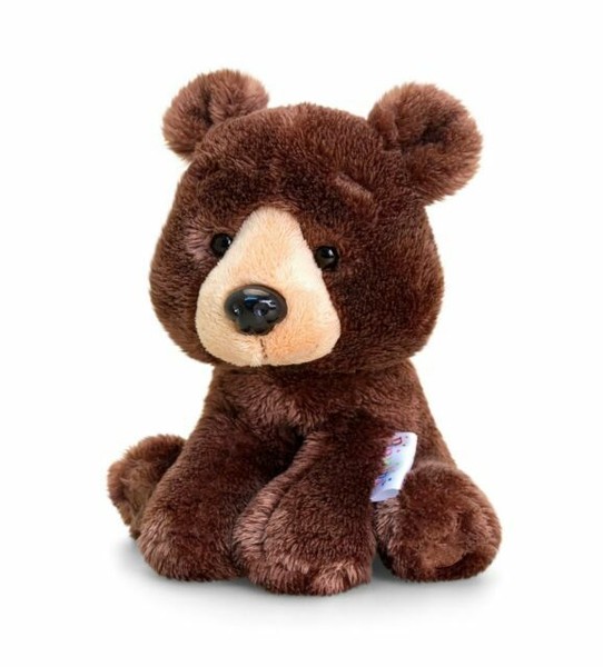 Keel Toys Pippins 14cm Brown Bear Cuddly Soft Toy Plush/teddy SF1629
