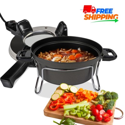 Total Chef 3L Electric Cooker - Non-Stick Mini Oven with Adjustable Temperature