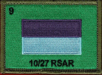 10th/27th Royal South Australian Regiment - (10/27 RSAR) Militaria Patch Patches - Picture 1 of 1