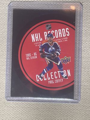 2021-22 UD EXTENDED NHL RECORDS COLLECTION PAUL COFFEY EDMONTON