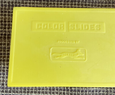 Vintage Fox Photo Color Slides Yellow Plastic Case | eBay
