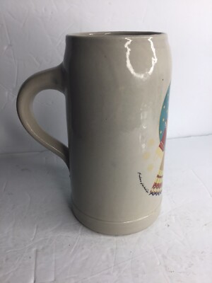 Rastal 1 Liter Beer Mug With Angel Signed 8  Tall Preowned