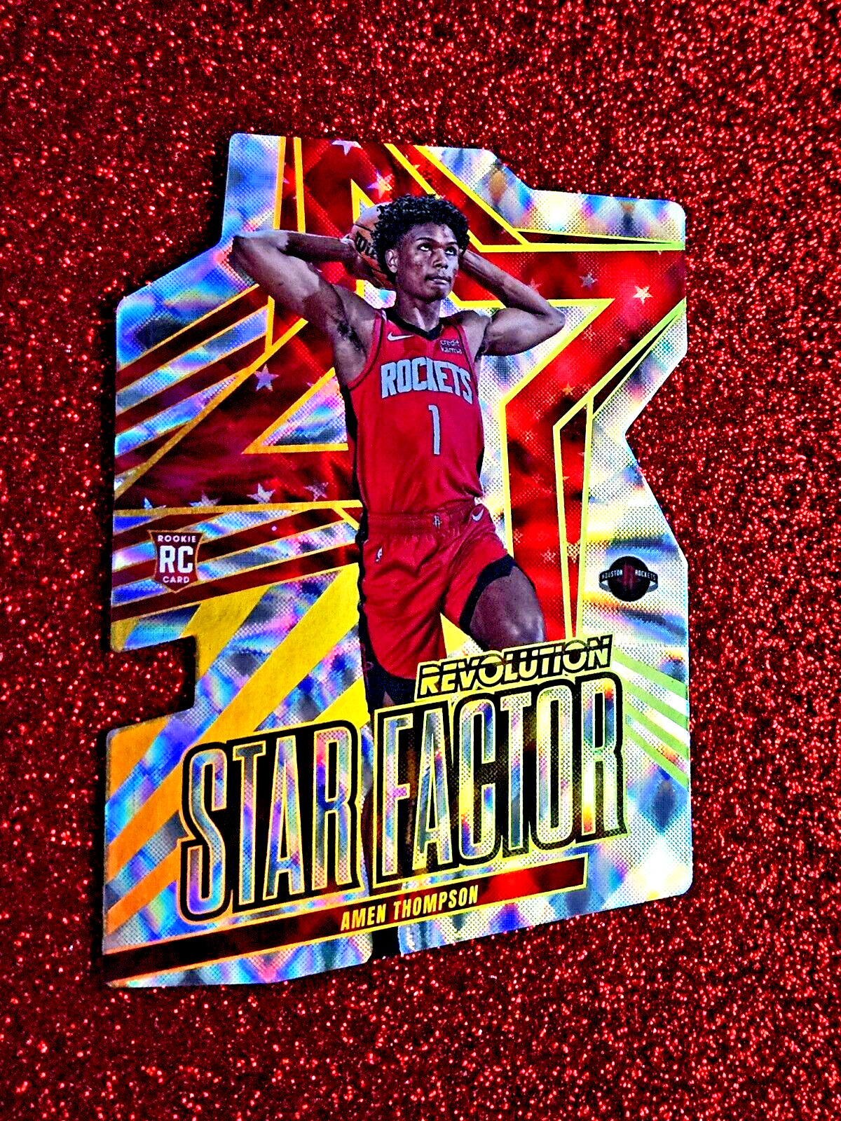 2023-24 Panini Revolution RC Amen Thompson Star Factor SSP Die-Cut Rookie #6 💥