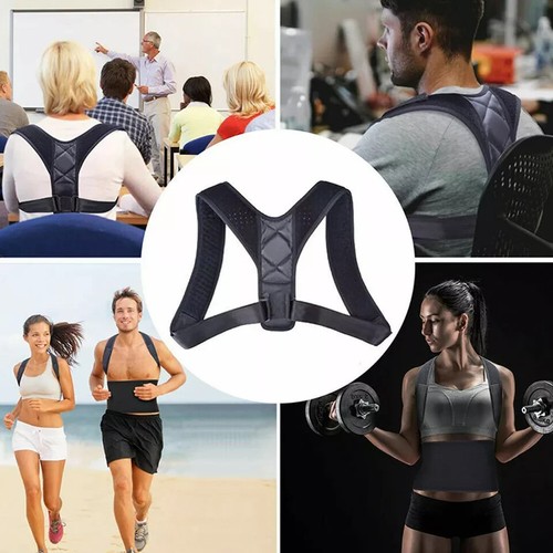 Posture Corrector Shoulder Support Belt Body Brace Belt Lumbar Adjustable Strap - Picture 13 of 20