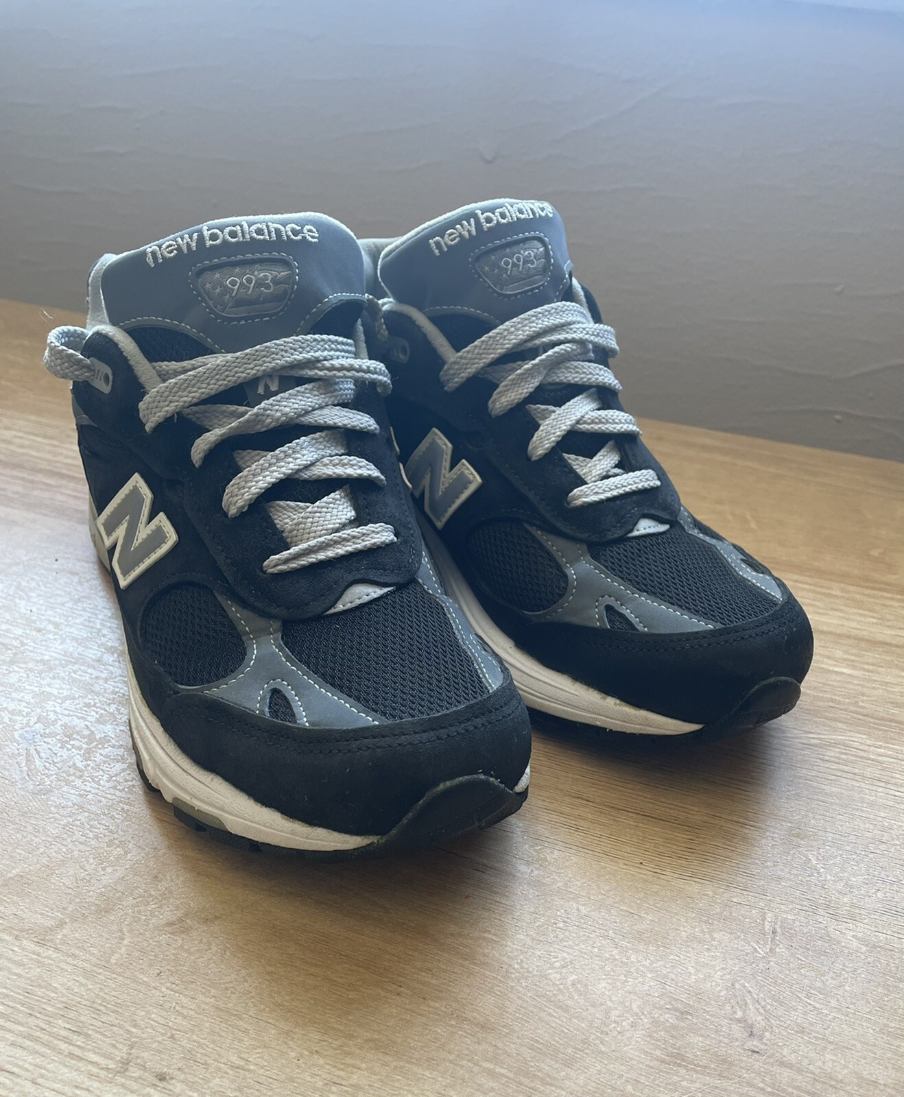 Size 7.5 - New Balance 993 Black White 