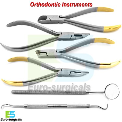 Grunduntersuchung Kieferorthopädische Zange Blattschraube Drahtschneider Dental Instrumente Neu