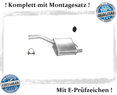 Endschalldämpfer Ford Focus Schrägheck 1.6 16V 74KW Bj.99-04 Auspuff Montagesatz