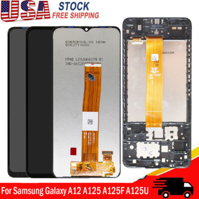 Replace For Samsung Galaxy A12 A125U/F LCD Display Touch Screen Digitizer Frame