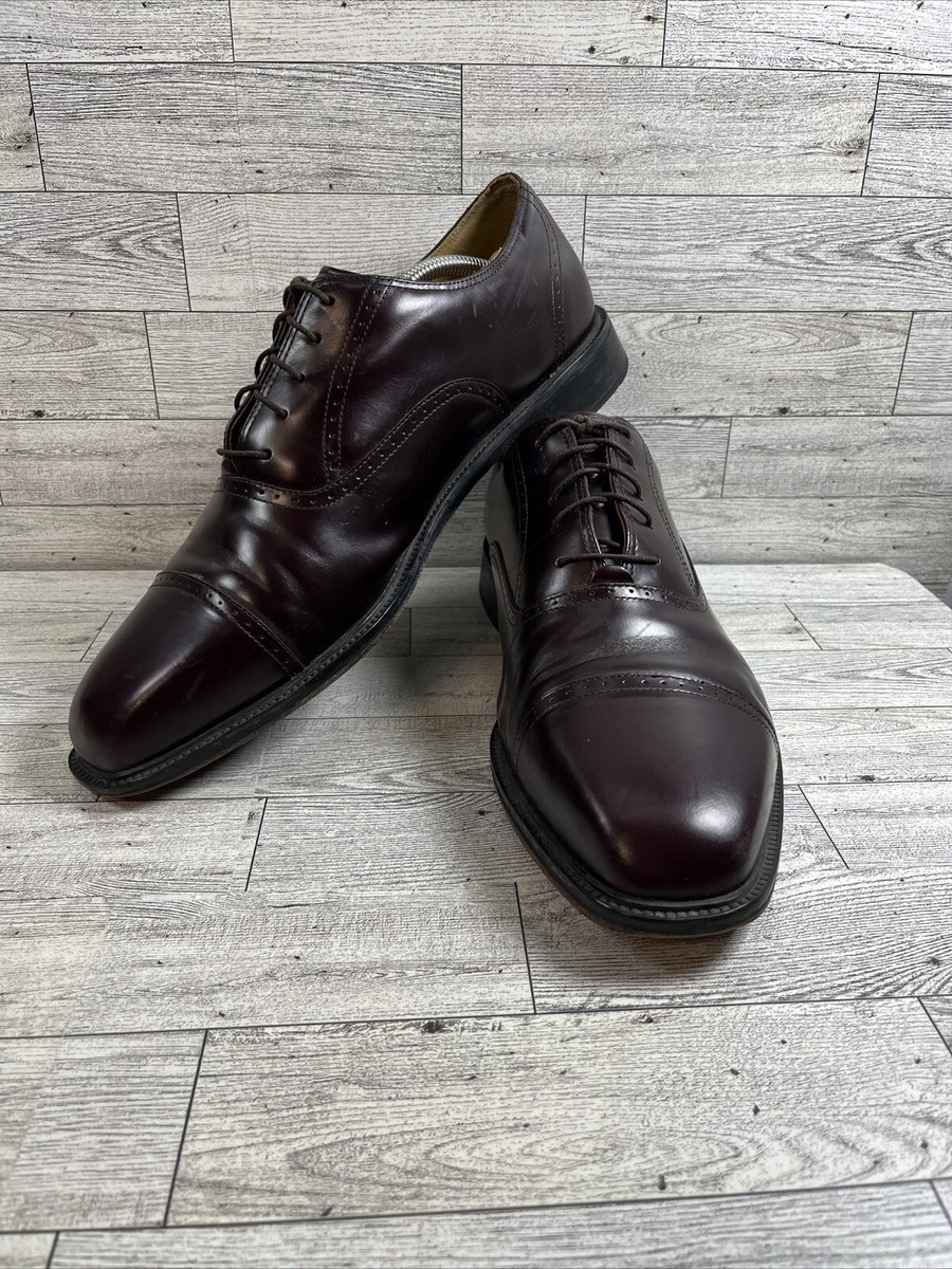 Rockport APM1141E Burgundy Leather Oxford Cap Toe Dress  display picture 1