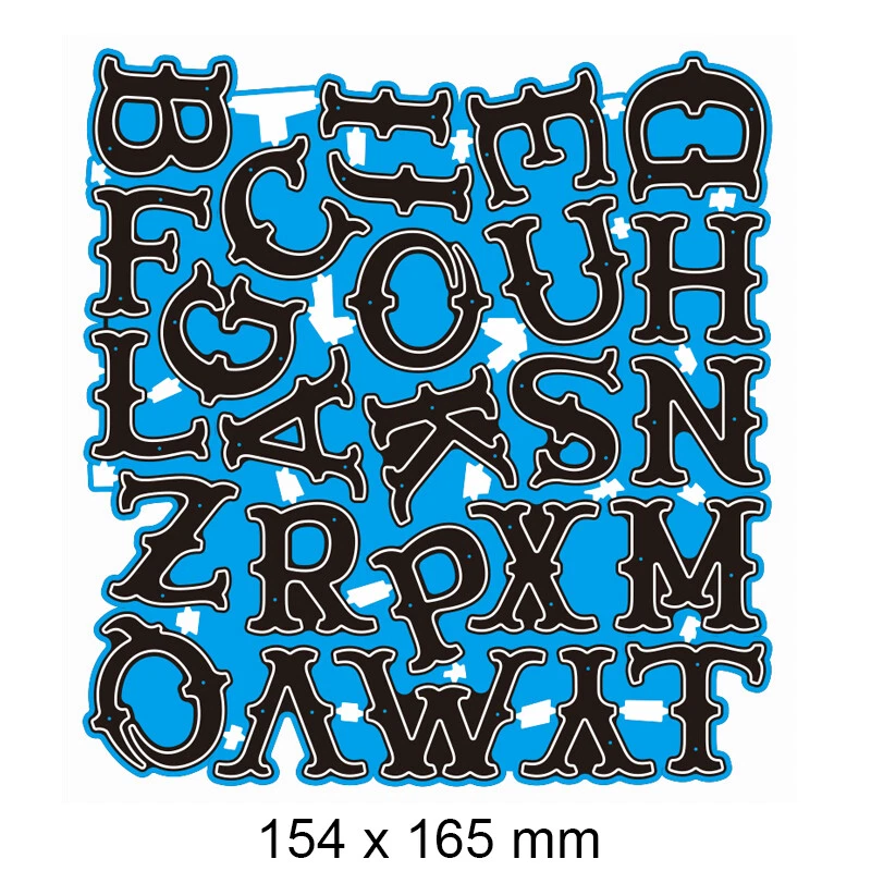 Letters Metal Cutting Dies Scrapbooking Paper Card Embossing Craft Stencil Mould - Imagem 2 de 2