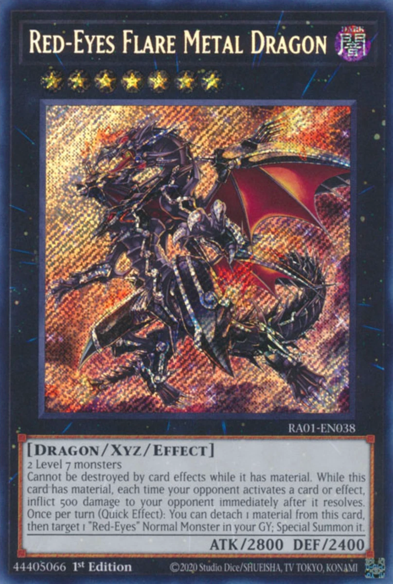Red-Eyes Flare Metal Dragon Yu-Gi-Oh! TCG Secret Rare Individual